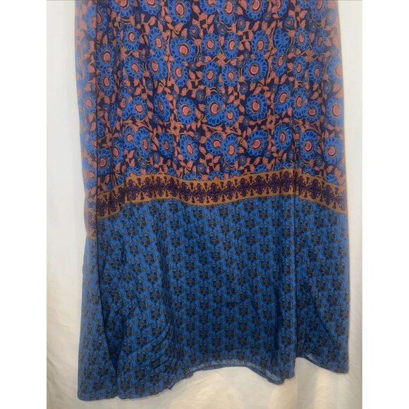 Natural Life Women’s Colorful Floral Rayon Maxi Skirt Size L - Picture 3 of 9